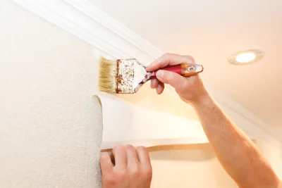 Pose de papier peint à Sarlande — revêtements muraux et toiles de verre